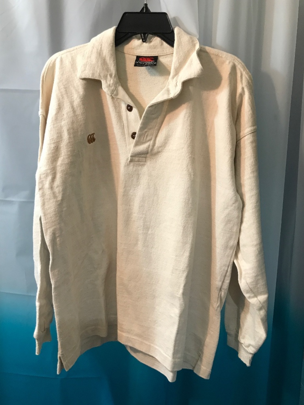 Vintage Men’s Canterbury of New Zealand Cream Colored Rugby